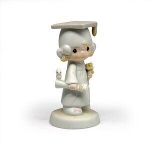 Precious Moments The Lord Bless You and Keep You Girl Graduate Porcelain Statue